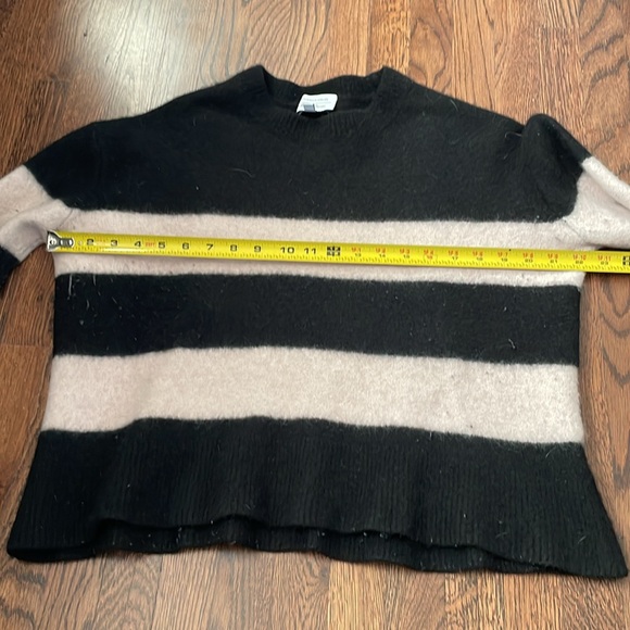 & other stories stockholm atelier wool blend black and white striped sweater, M - Picture 2 of 9